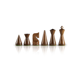 Pezzi di scacchi stile moderno in legno  Altezza del Re 7,6cm