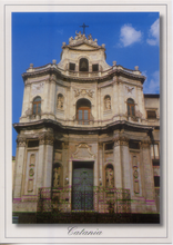 Carica l&#39;immagine nel visualizzatore di Gallery, Cartolina Catania Chiesa di S. Placido [53677] Kina Italia