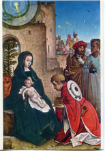 Carica l&#39;immagine nel visualizzatore di Gallery, Cartolina L&#39;Adorazione dei Magi-Juan de Flandes (2/8917/21) Garami Milano