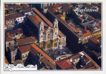 Carica l&#39;immagine nel visualizzatore di Gallery, Cartolina Catania veduta aerea di Piazza San Francesco (138) Arcangelo Santagati