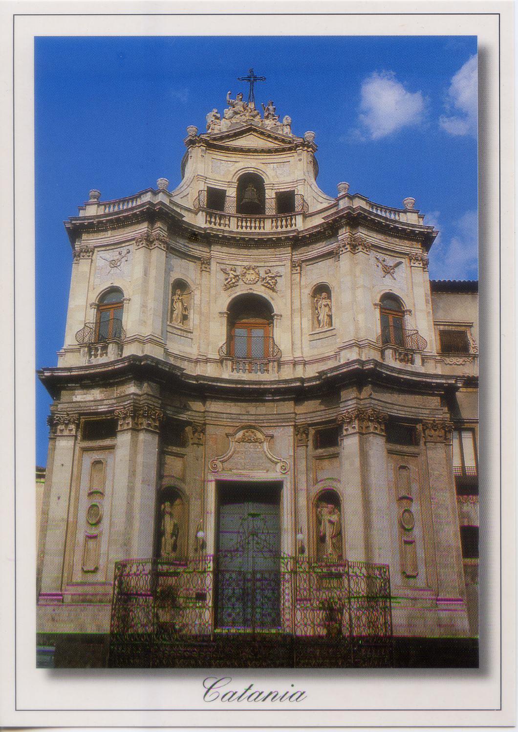 Cartolina Catania Chiesa di S. Placido [53677] Kina Italia
